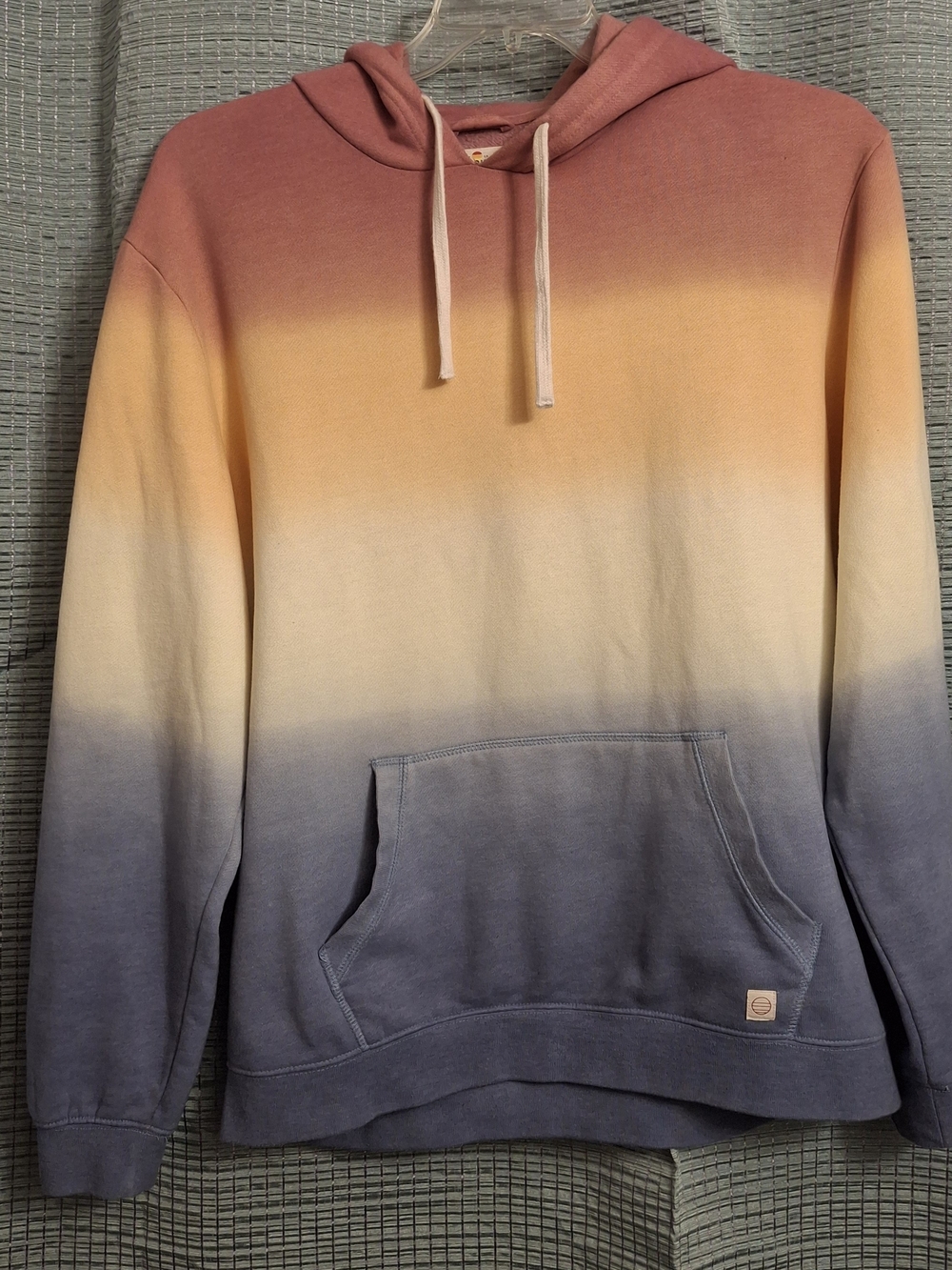 Ombré Hooded Pullover Sweatshirt - Multi-Color